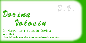 dorina volosin business card
